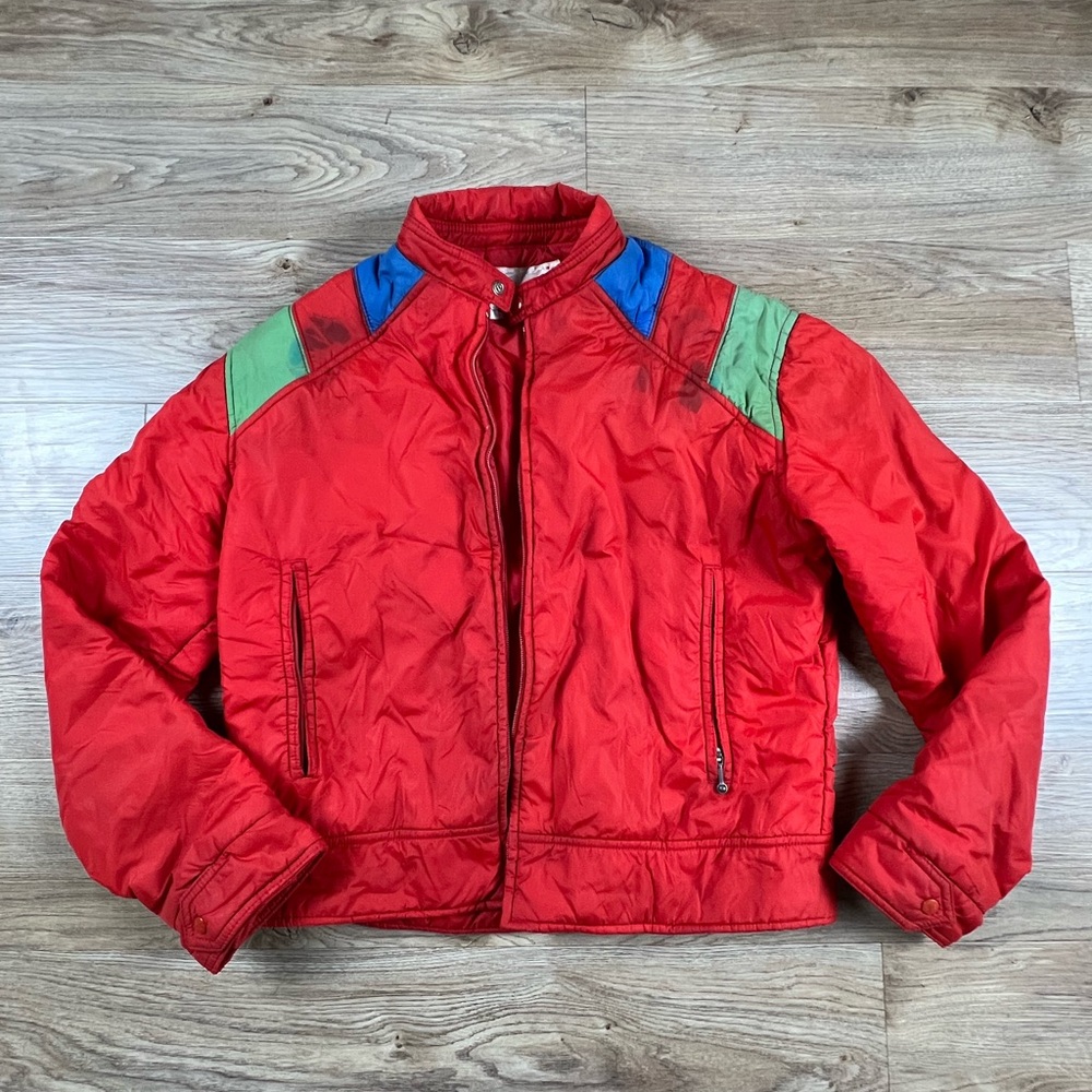 Vintage 1970s Red Snow Jacket Retro S
